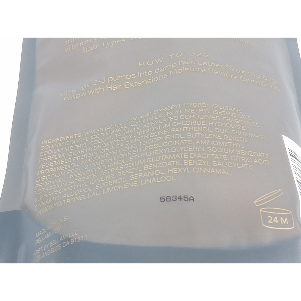 Bellami Moisture Restore Shampoo - Refill Bag 33 fl oz / 975 ml NEW - Picture 5 of 5